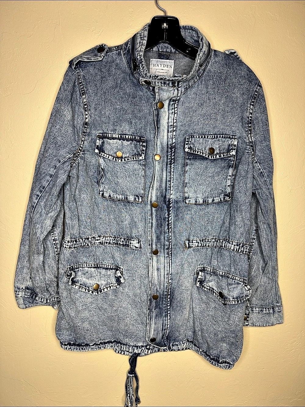 Hayden Utility Jacket in Blue Size Small